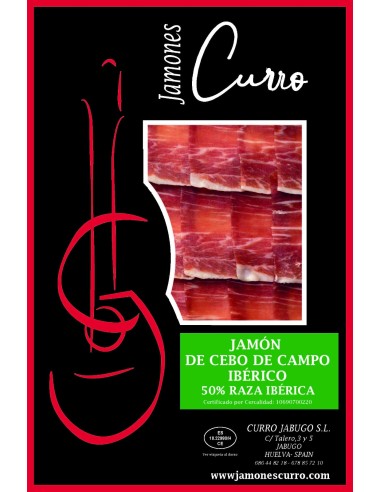 Jamón de Cebo de Campo Ibérica 50% Raza Ibérica (Loncheado)
